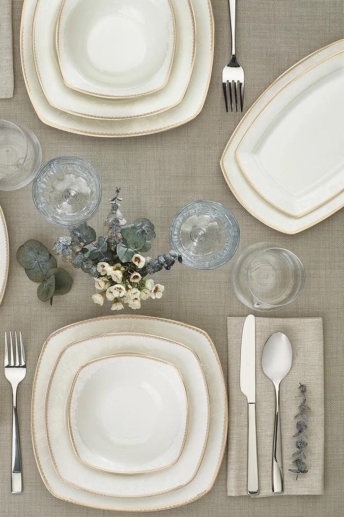 Emsan Açelya 60 Parça 12 Kişilik Porselen Yemek TakımıYemek Takımları