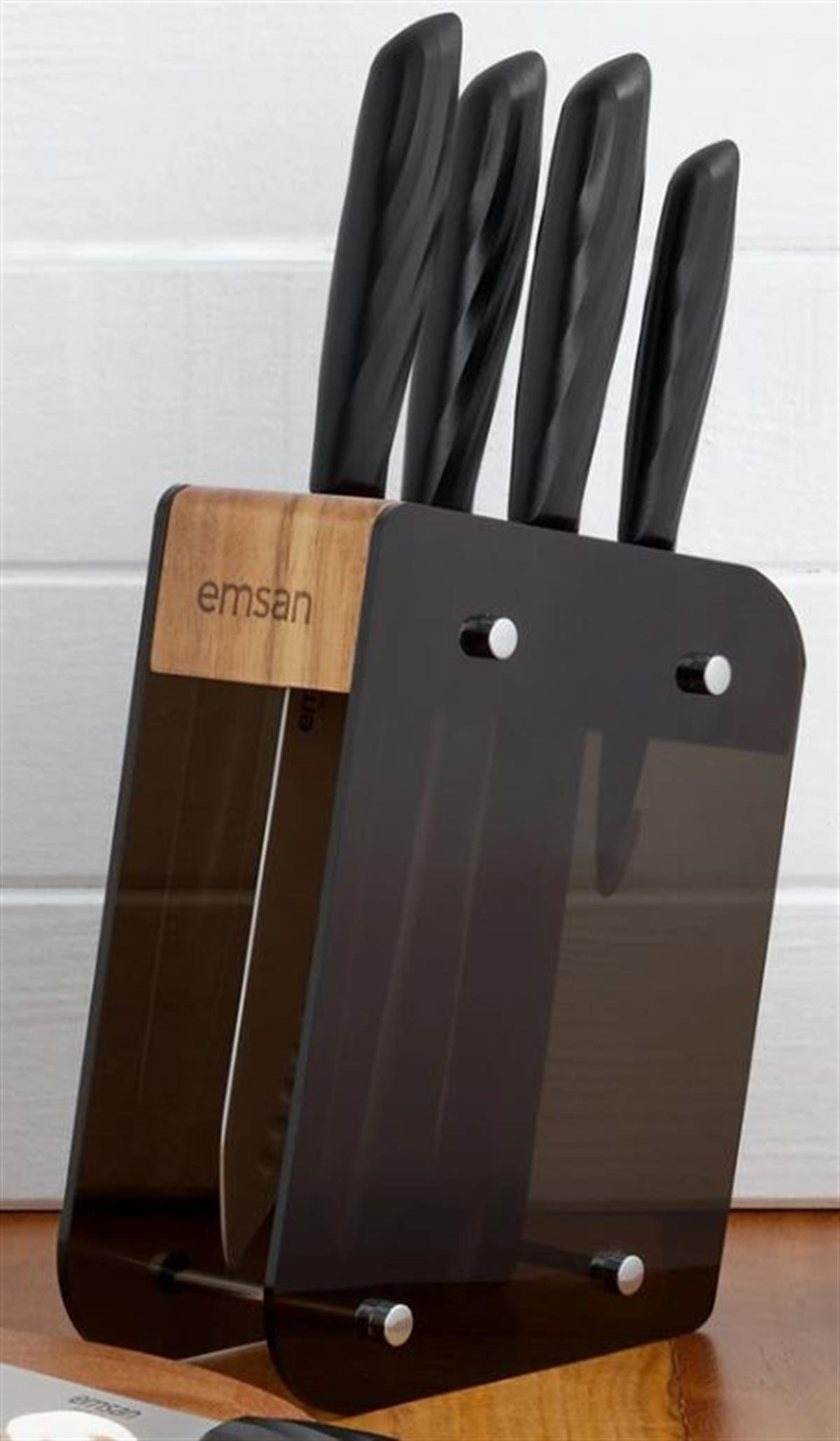 Emsan Bıçak S. Kumsal 6 Prç SiyahMutfak Hazırlık Ekipmanları