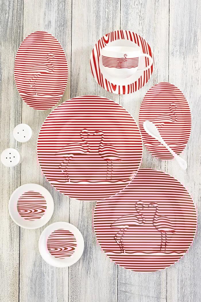 Emsan Allı Turna 3d Porselen Kahvaltı TakımıKahvaltı Takımları