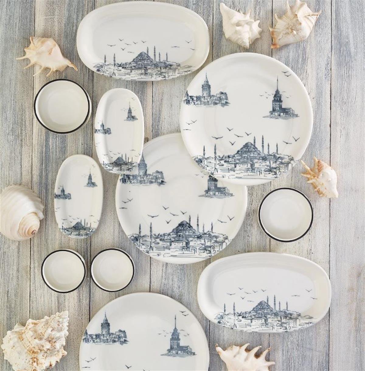 Emsan Nostalji İstanbul 1453 32 Prç Kahvaltı TakımıKahvaltı Takımları