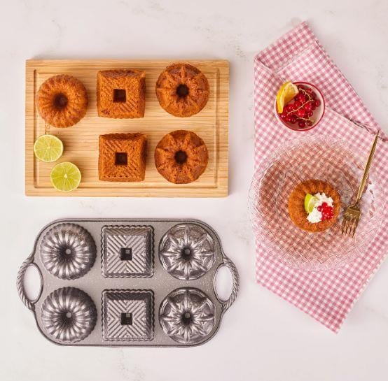 Emsan Griss One Six 6'lı Döküm Kek Kalıbı Gri̇Kek Kalıpları