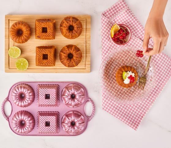 Emsan Griss One Six 6'lı Döküm Kek Kalıbı PinkKek Kalıpları