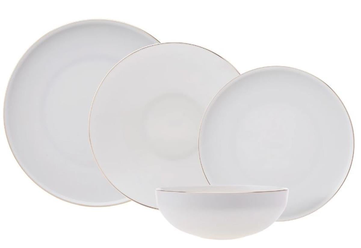 Emsan Fine Bone Freya Yemek Takımı 18 Prç FD Gold YuvarlakYemek Takımları