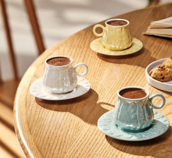 Emsan Teşvi̇ki̇ye 6 Kişilik Kahve Fi̇ncan Takımı SarıFincan Takımları