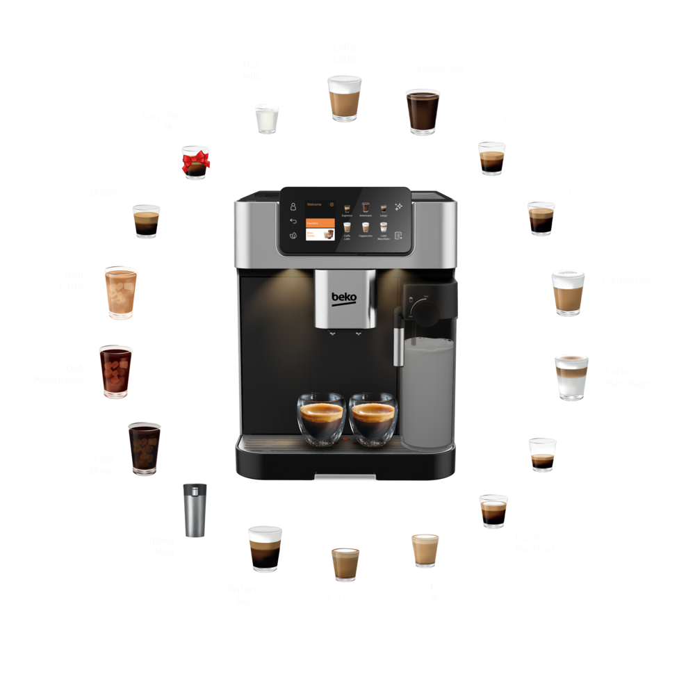 BEKO CEG 7348 X CaffeExperto® Tam Otomatik Espresso Makinesi: Profesyonel Kahve Deneyimi Evde