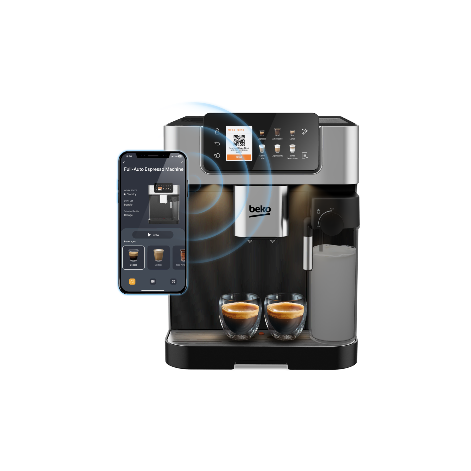 BEKO CEG 7348 X CaffeExperto® Tam Otomatik Espresso Makinesi: Profesyonel Kahve Deneyimi Evde
