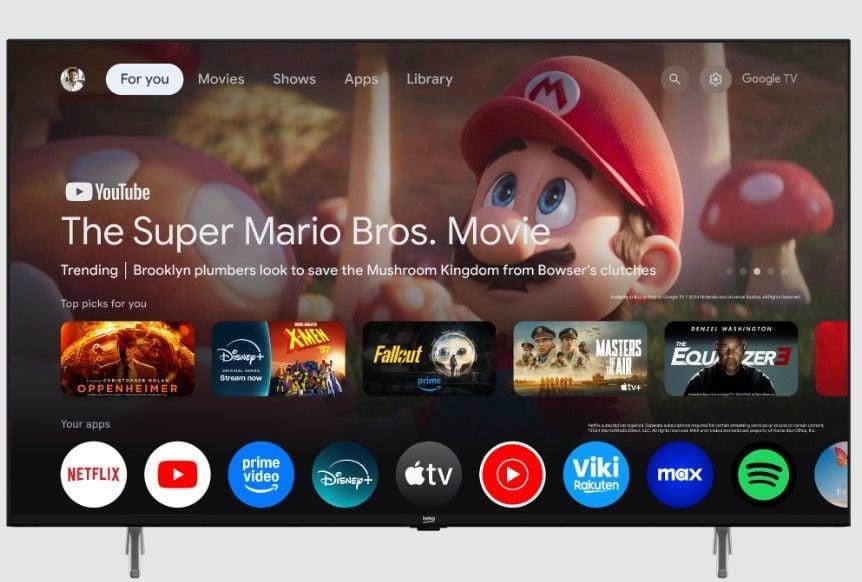 Beko Crystal 7 75'' 4K UHD B75 E 795 B Google TV