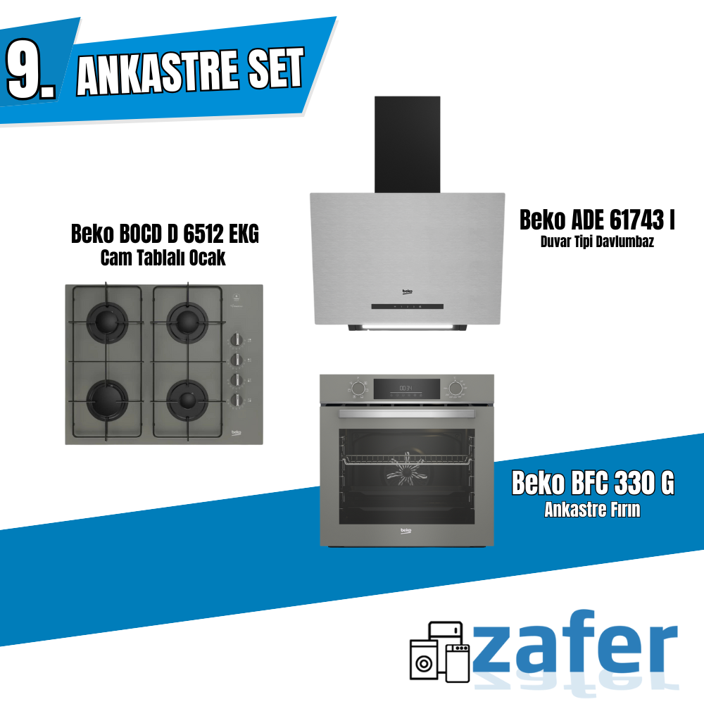 Beko Gri Ankastre Set – Şık Tasarım, Yüksek Performans ve Maksimum Konfor