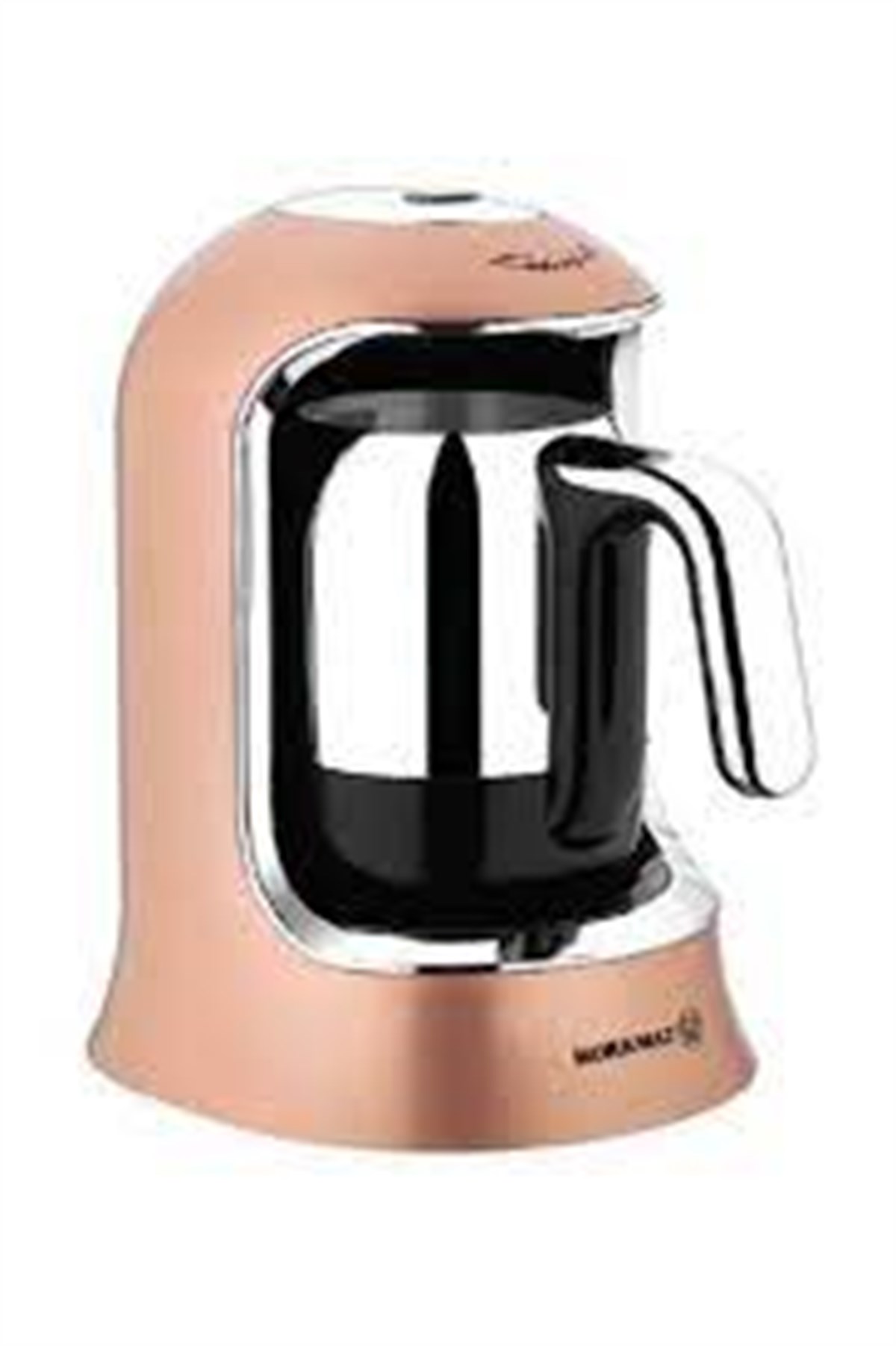 Korkmaz Kahvekolik Rosagold/Krom Otomatik Kahve MakinesiTürk Kahve Makinesi
