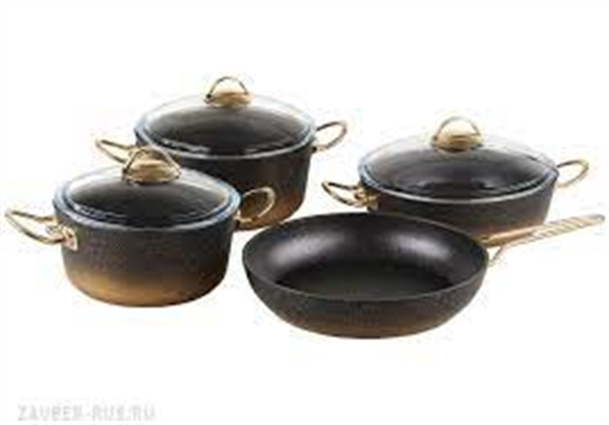 OMS 7 PCS GRANİT TENCERE SET GOLDEV TEKSTİLİ