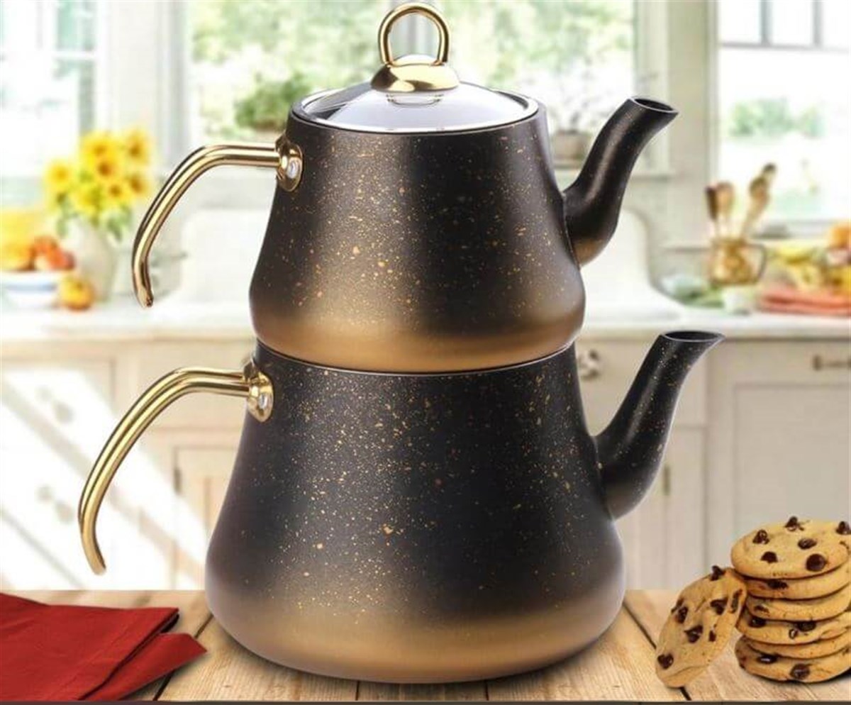 Oms Çaydanlık Takımı Granit Gold M Boy 8200Çay Makinesi