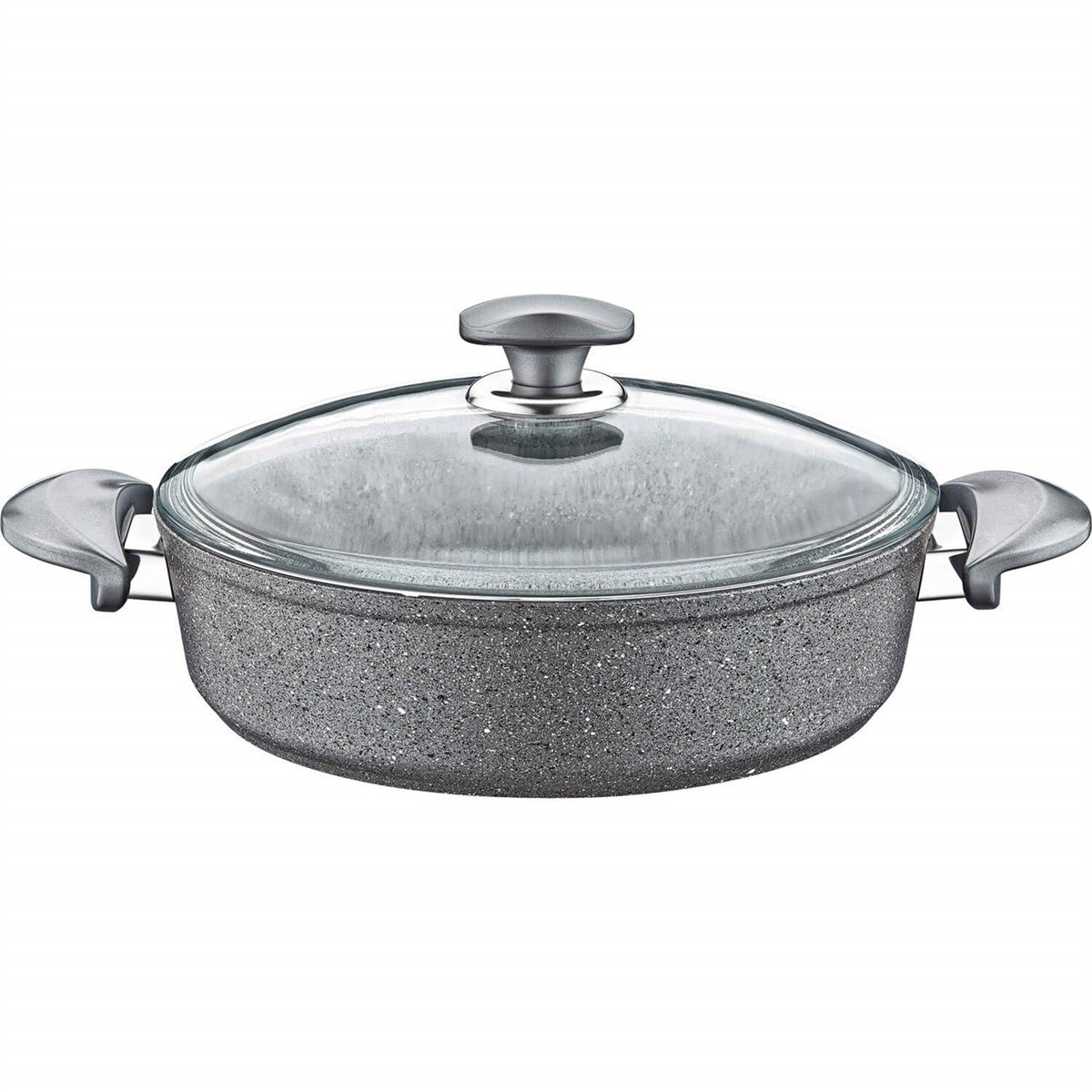 Oms Granit Karnıyarık Tencere Cam Kpk 34cmTencereler