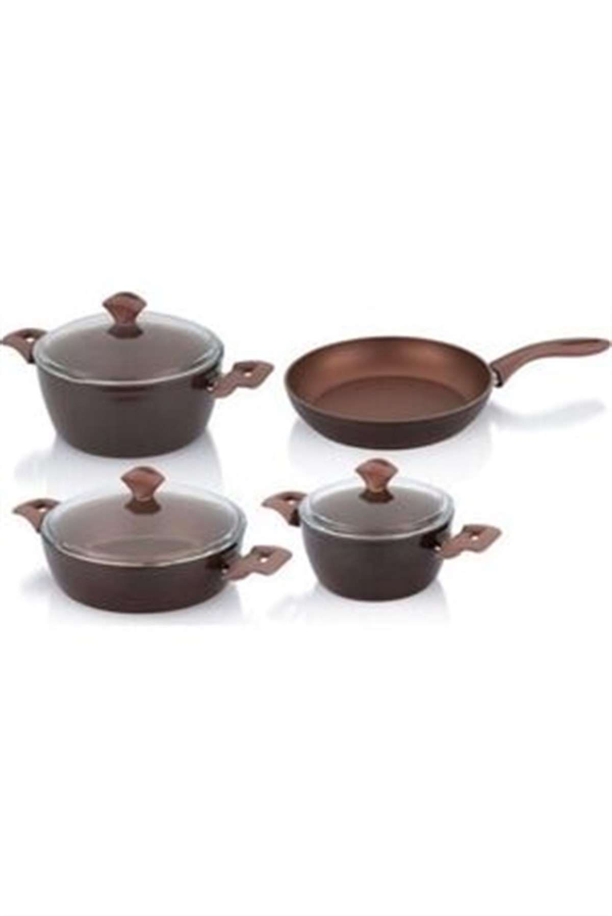 Pierre Cardin 7 Parça Graniks Erguvan Tencere Seti Tencere Setleri