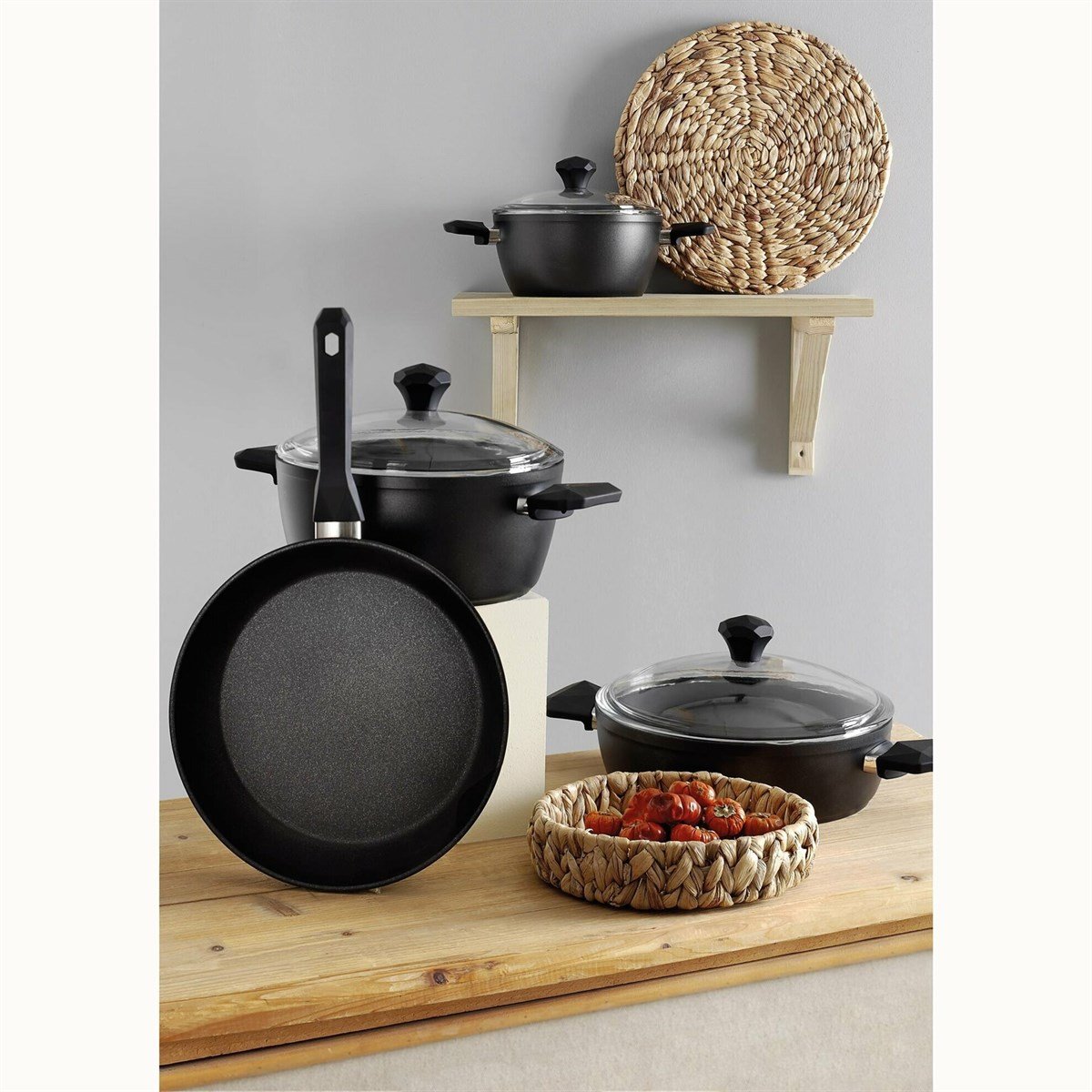 Pierre Cardin Graniks Diamond Cook 7 Parça Tencere SetiTencere Setleri