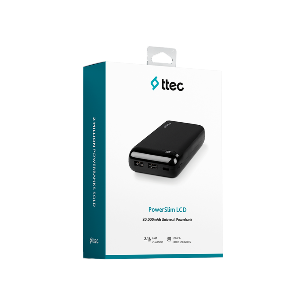 Ttec 2BB184S 20.000 mAh Powerbank