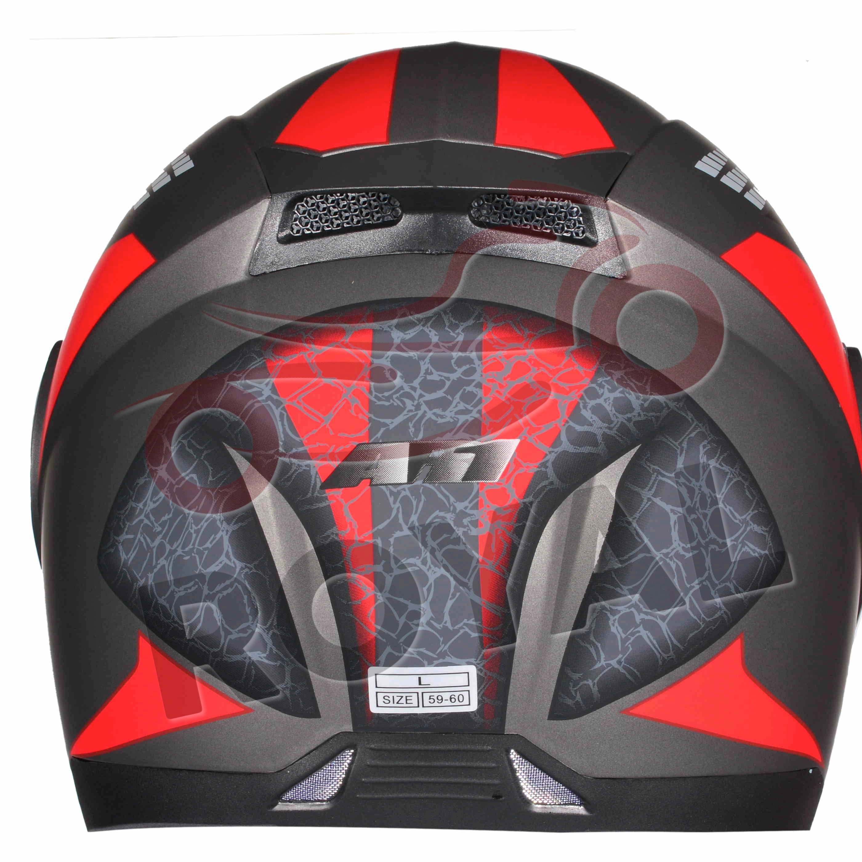 KasklarAR1 / RR-346 ÇENE AÇILIR VİZÖRLÜ KASK  [DESENLİ TİTANYUM GRİ]  [KARIŞIK BEDEN]