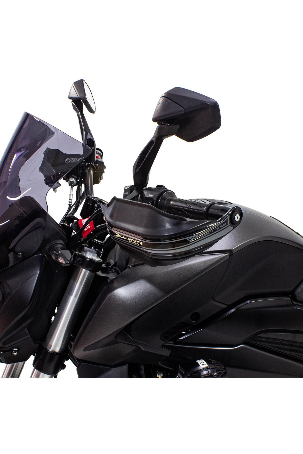Motosiklet ElcikBajaj Dominar 250 / 400 2017-2024 Uyumlu Plastik Elcik Koruma Siyah