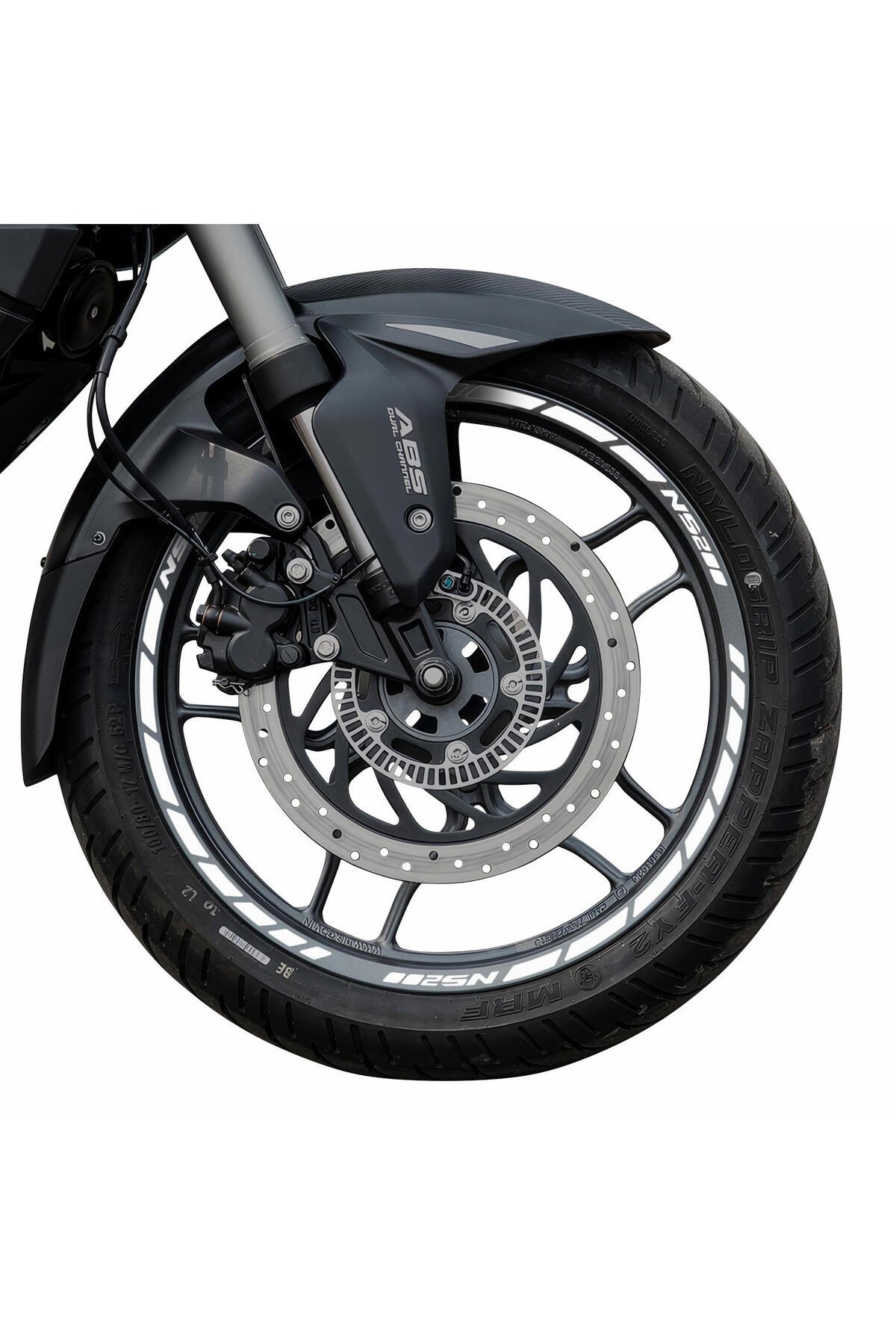 Tankpad & StickerBajaj Pulsar NS 200 2011-2024 Uyumlu Jant Şeridi Reflektif Gri