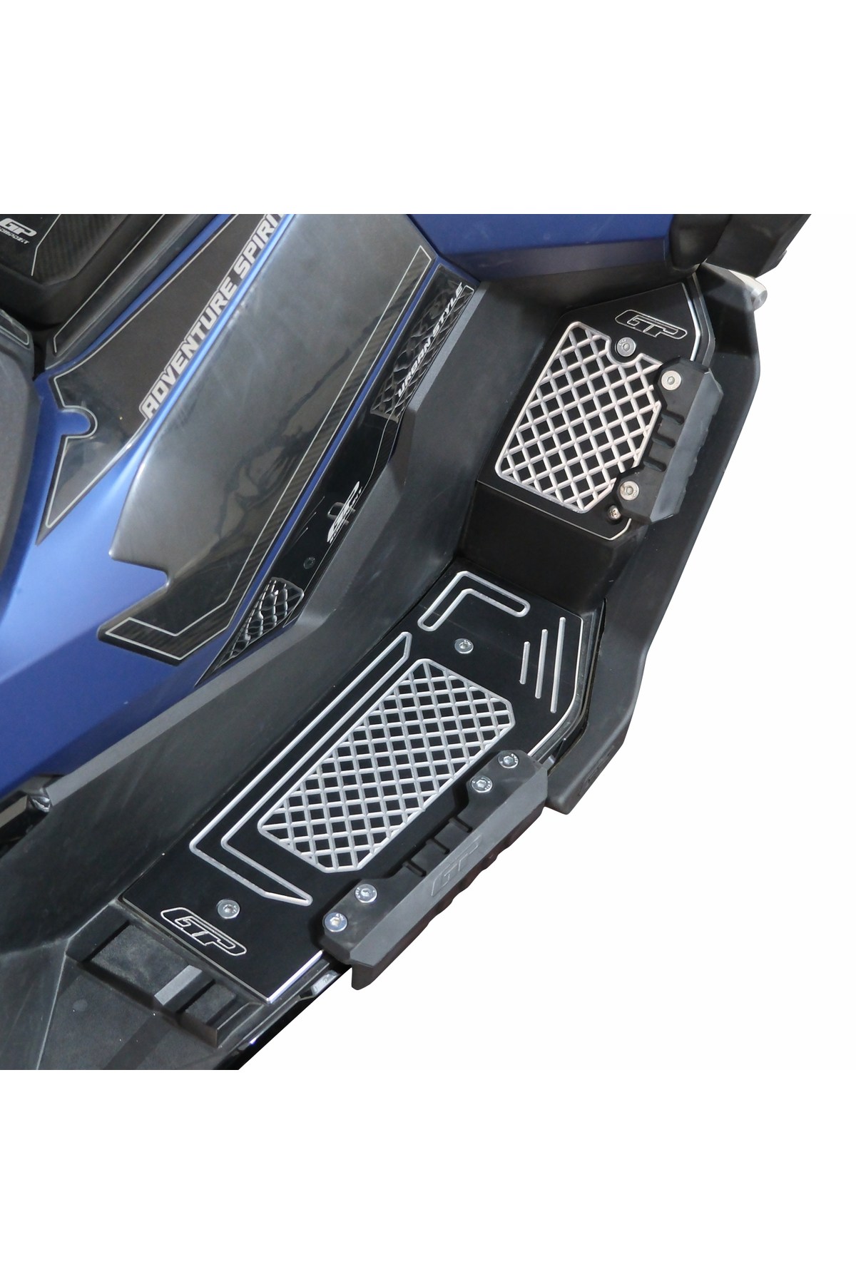 Motosiklet Reflektif ÜrünBasamak Alüminyum Siyah Honda Adv 350 2023-2025