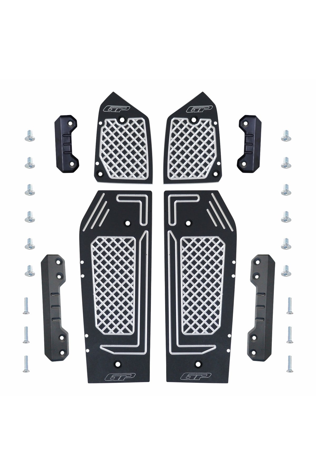 Motosiklet Reflektif ÜrünBasamak Alüminyum Siyah Honda Adv 350 2023-2025