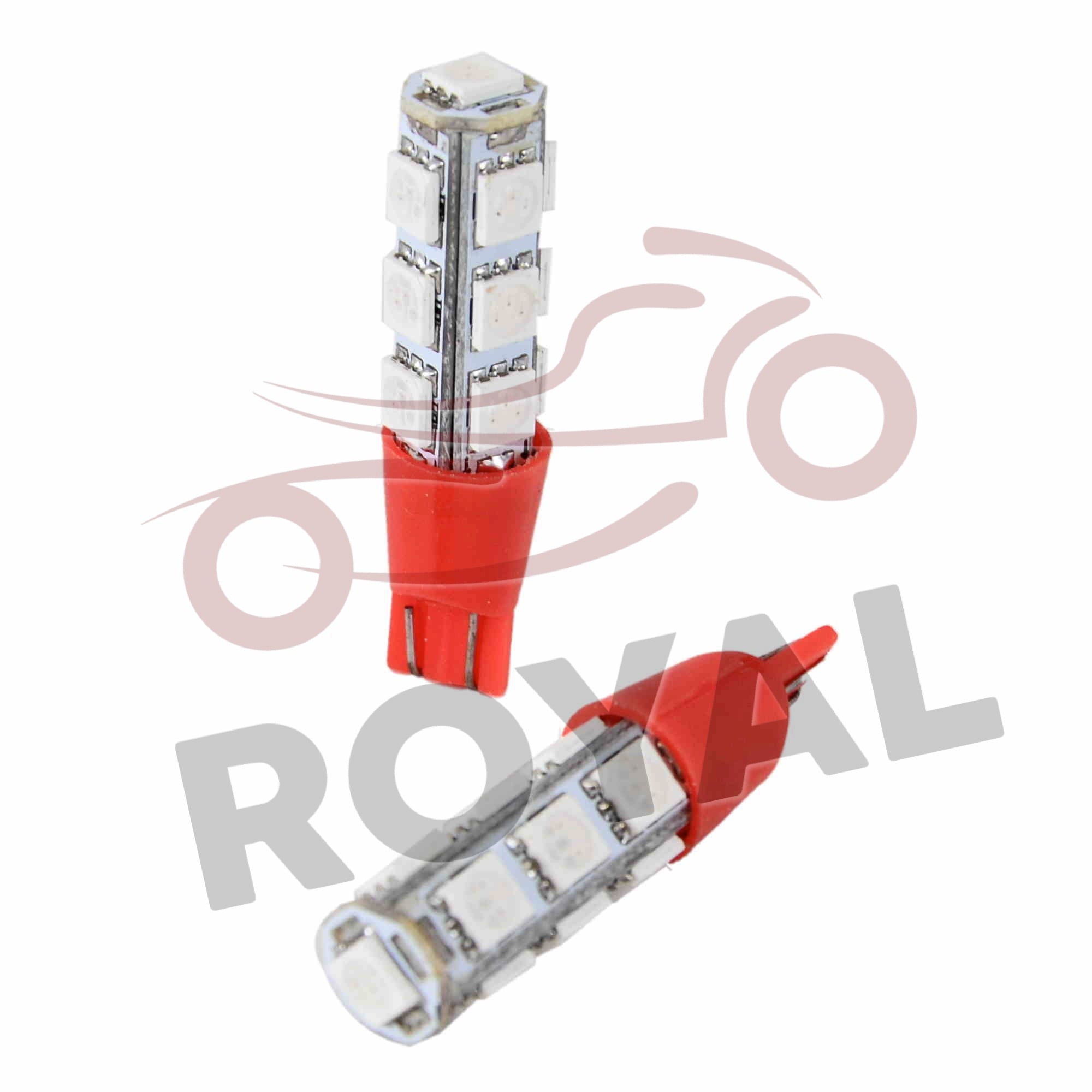 Led ÜrünlerDİPSİZ 13 LED'Lİ AMPUL KIRMIZI - MODEL 10 [ÇİFT]