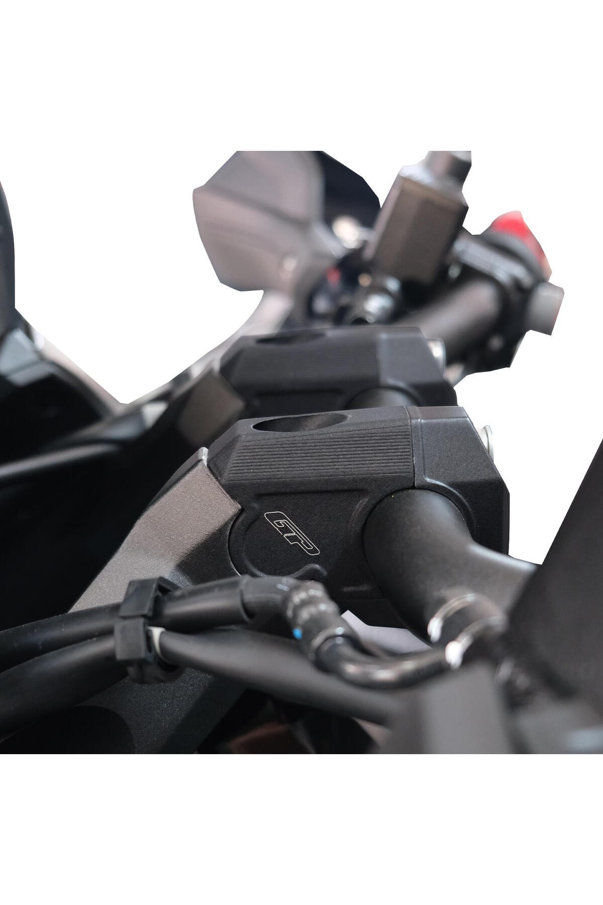 Motosiklet Lüzumlu ÜrünGP Kompozit Honda ADV 350 2023-2025 Uyumlu Gidon Yükseltme Siyah