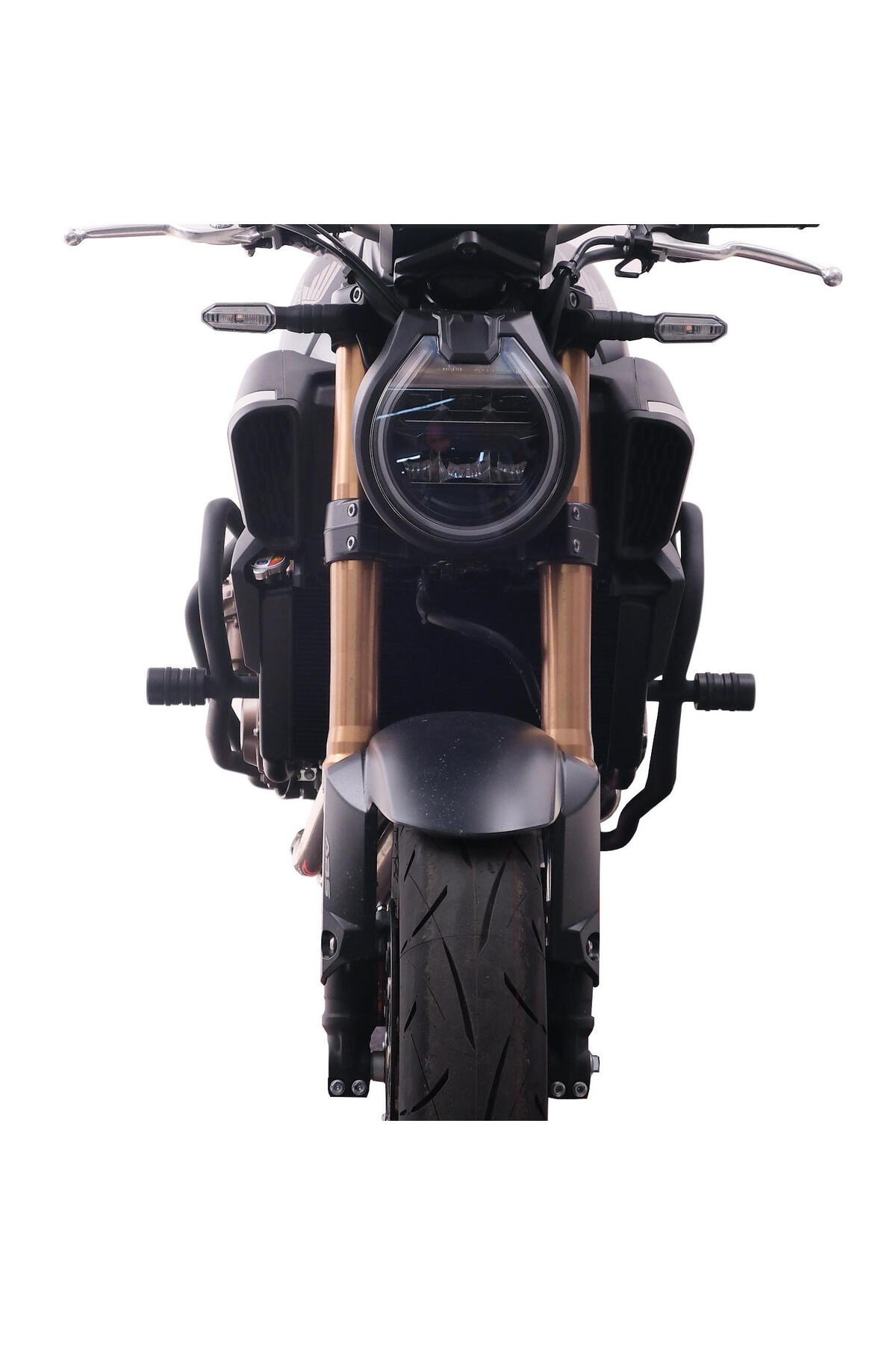 Motosiklet Koruma DemiriGP Kompozit Honda CB650R E-CLUTCH 2025 Uyumlu Motor Koruma Demiri Siyah