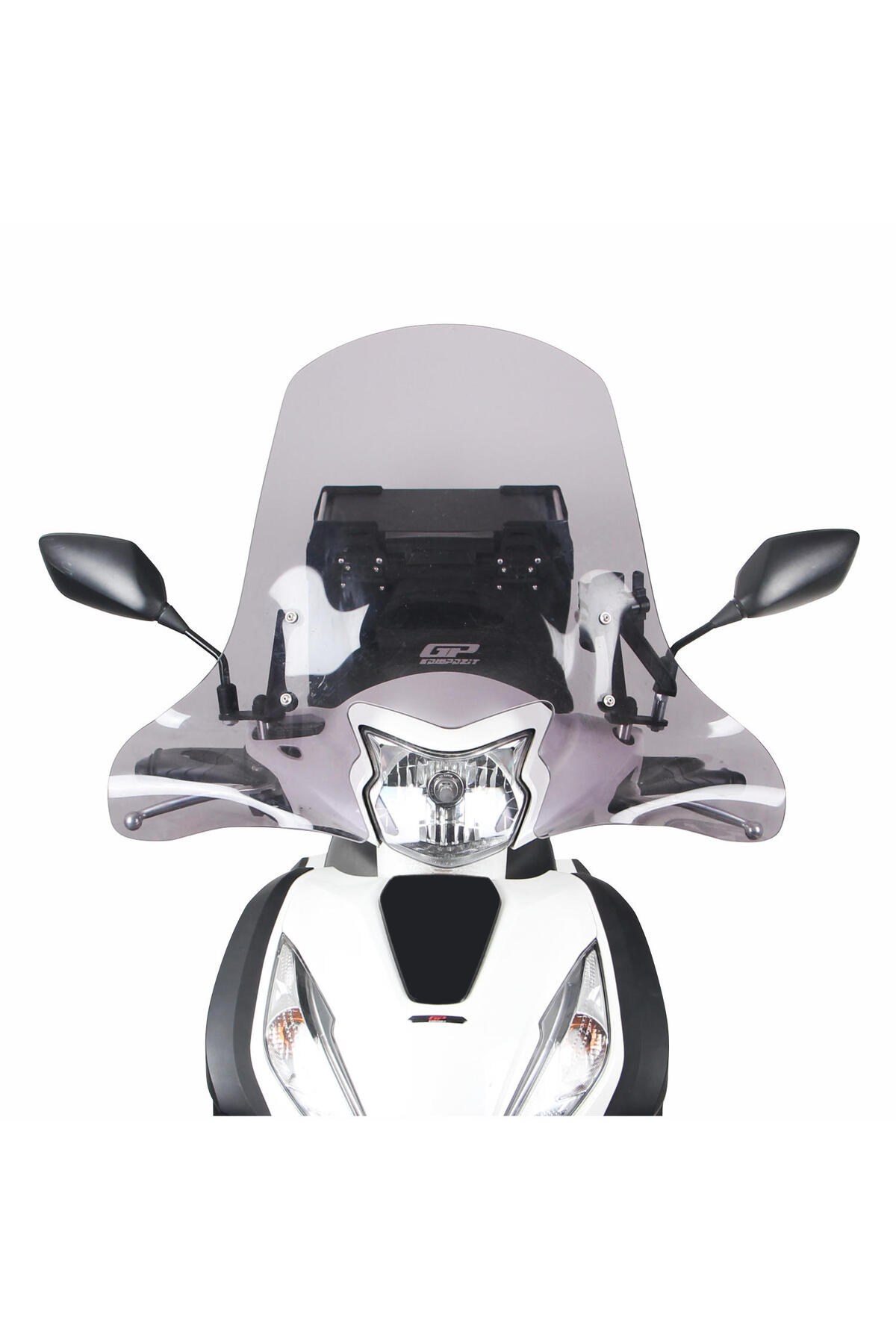 Motosiklet Ön Cam SiperlikGP Kompozit Honda Dio 2021-2025 Uyumlu Ön Cam Füme 58 cm