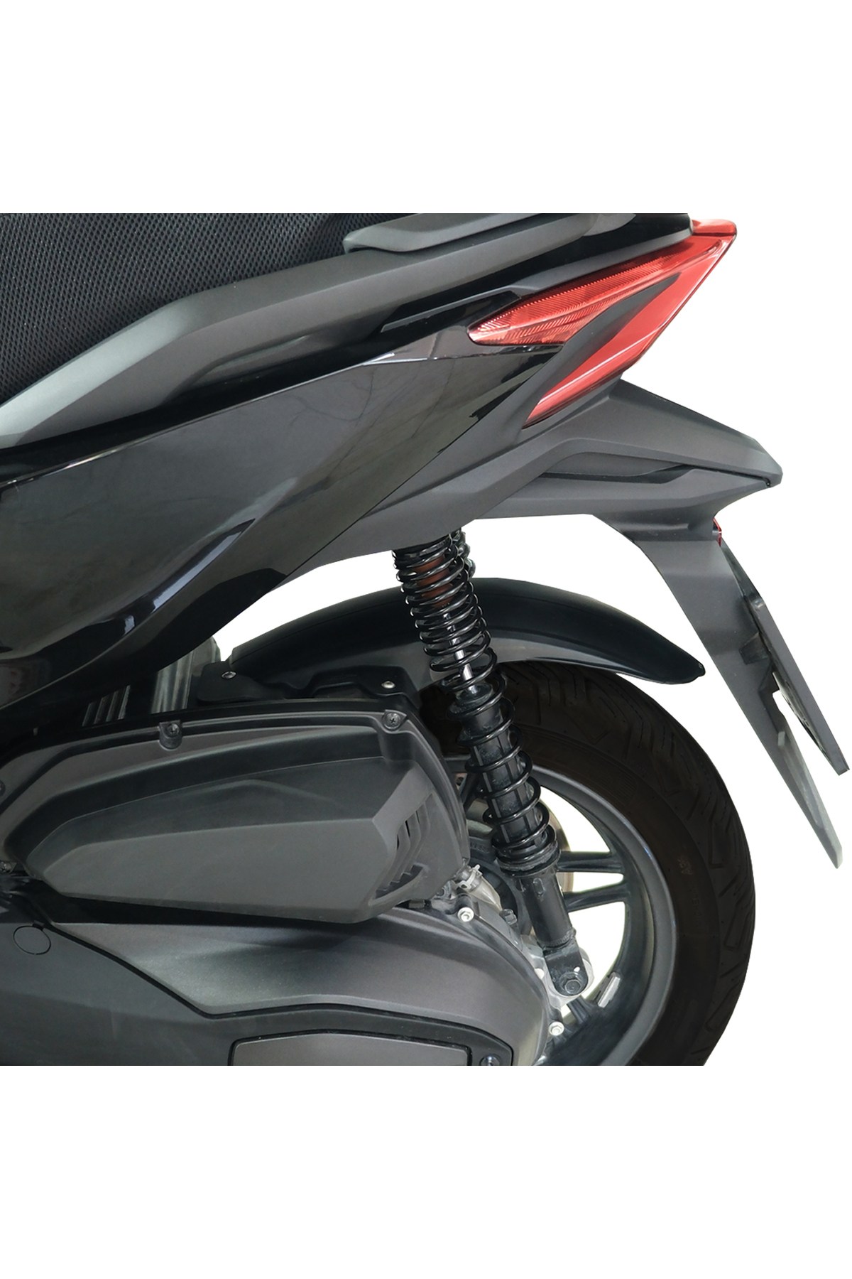 Motosiklet Lüzumlu ÜrünGP Kompozit Honda Forza 250 2021-2025 Uyumlu Uzun Arka Çamurluk Siyah