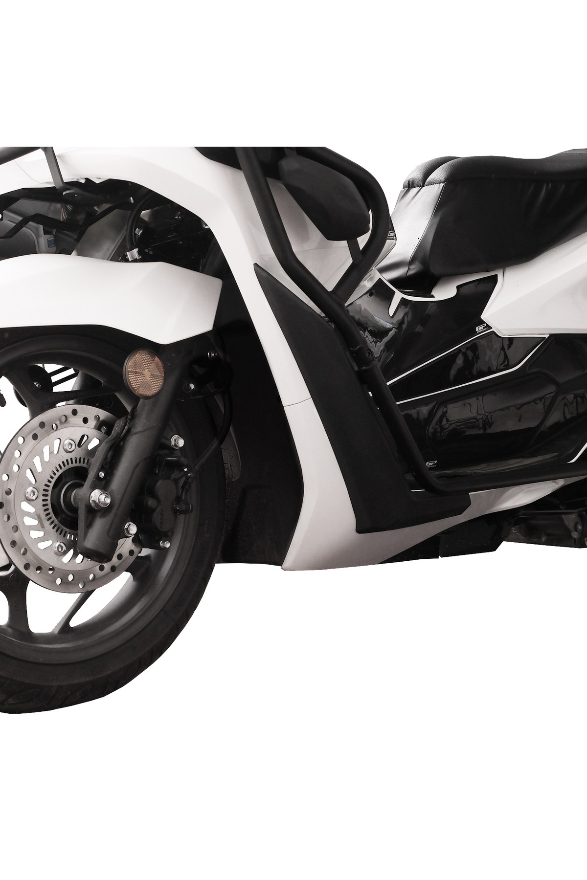 Motosiklet Lüzumlu ÜrünGP Kompozit Honda PCX 125 / 150 2025 Uyumlu Alt Bacak Koruma Siyah