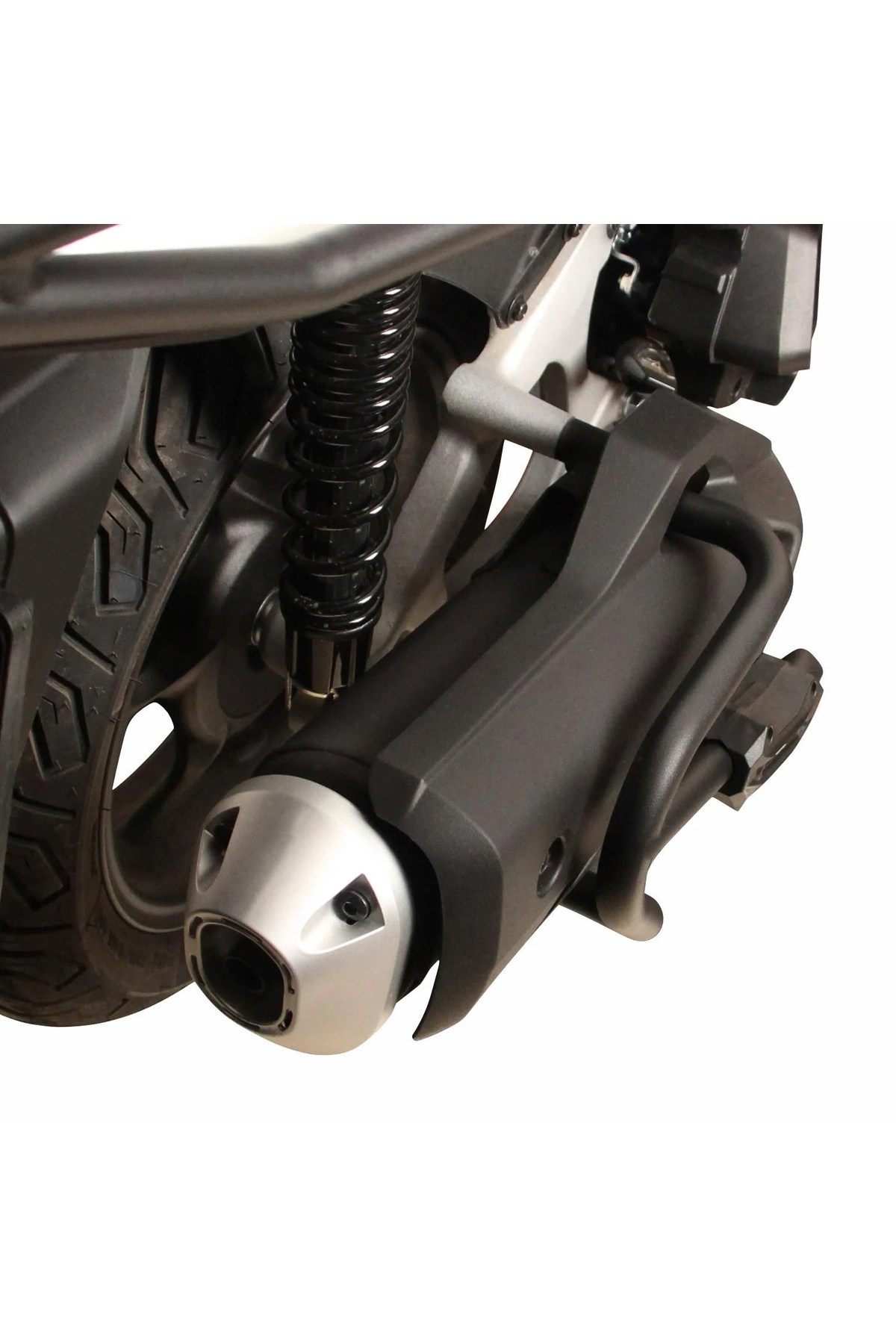Motosiklet TakozuGP Kompozit Honda PCX 125 2021-2026 Uyumlu Egzoz Koruma Demiri Siyah