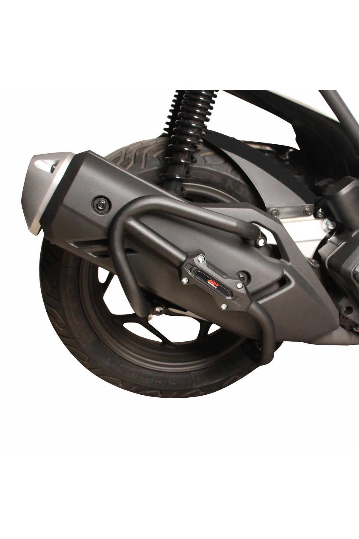 Motosiklet TakozuGP Kompozit Honda PCX 125 2021-2026 Uyumlu Egzoz Koruma Demiri Siyah