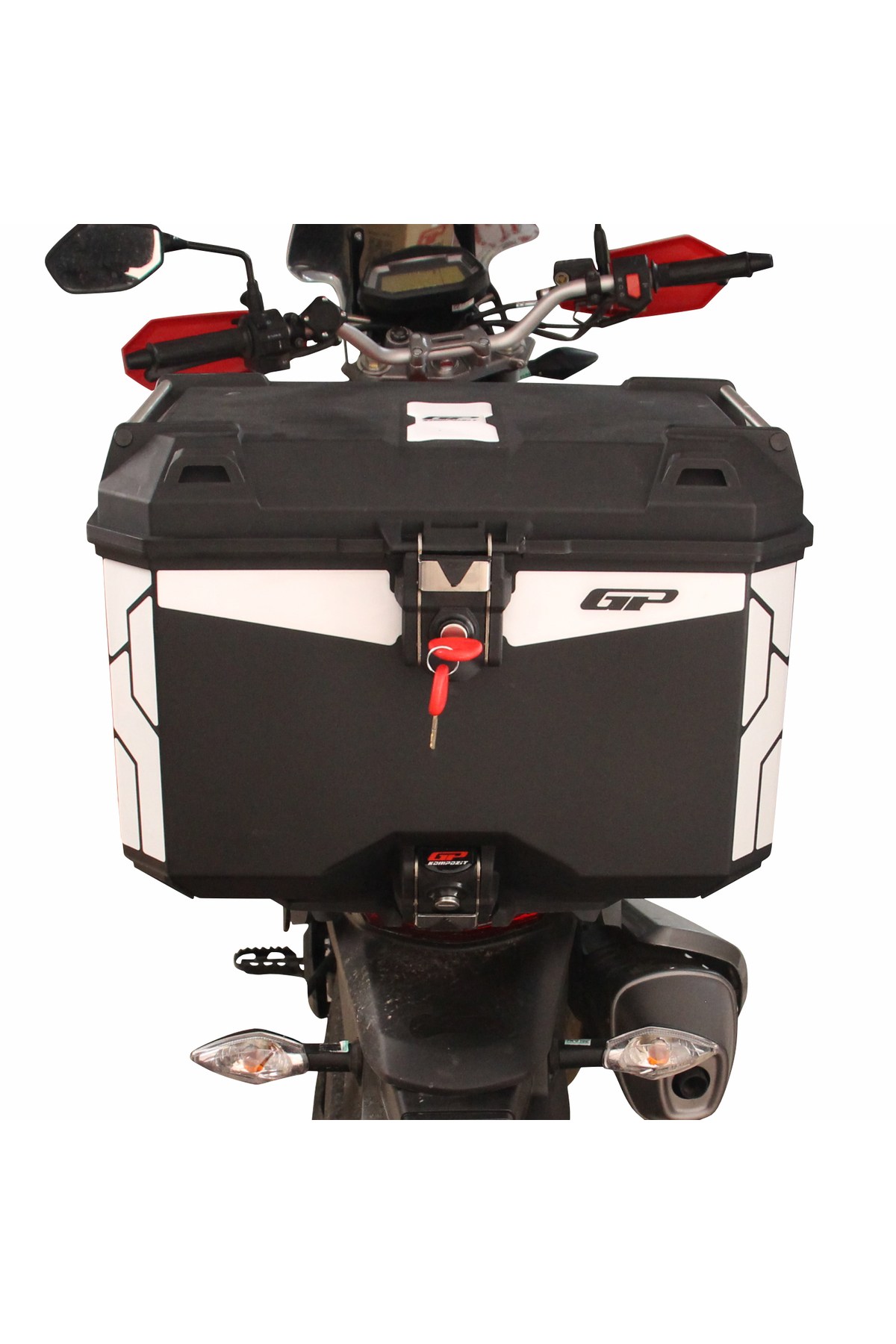 Motosiklet ÇantasıGP Kompozit Universal 45 lt Plastik Motosiklet Çantası Siyah