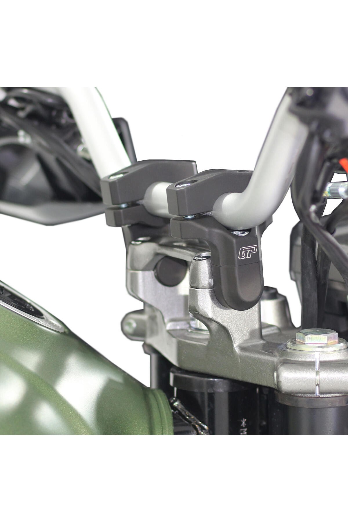 Motosiklet Lüzumlu ÜrünGP Kompozit Universal Kademeli Gidon Yükseltme Siyah 28 mm