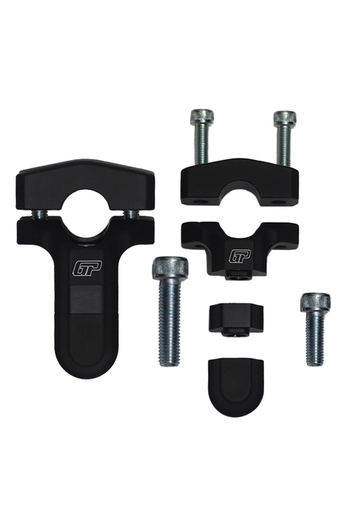 Motosiklet Lüzumlu ÜrünGP Kompozit Universal Kademeli Gidon Yükseltme Siyah 22 mm