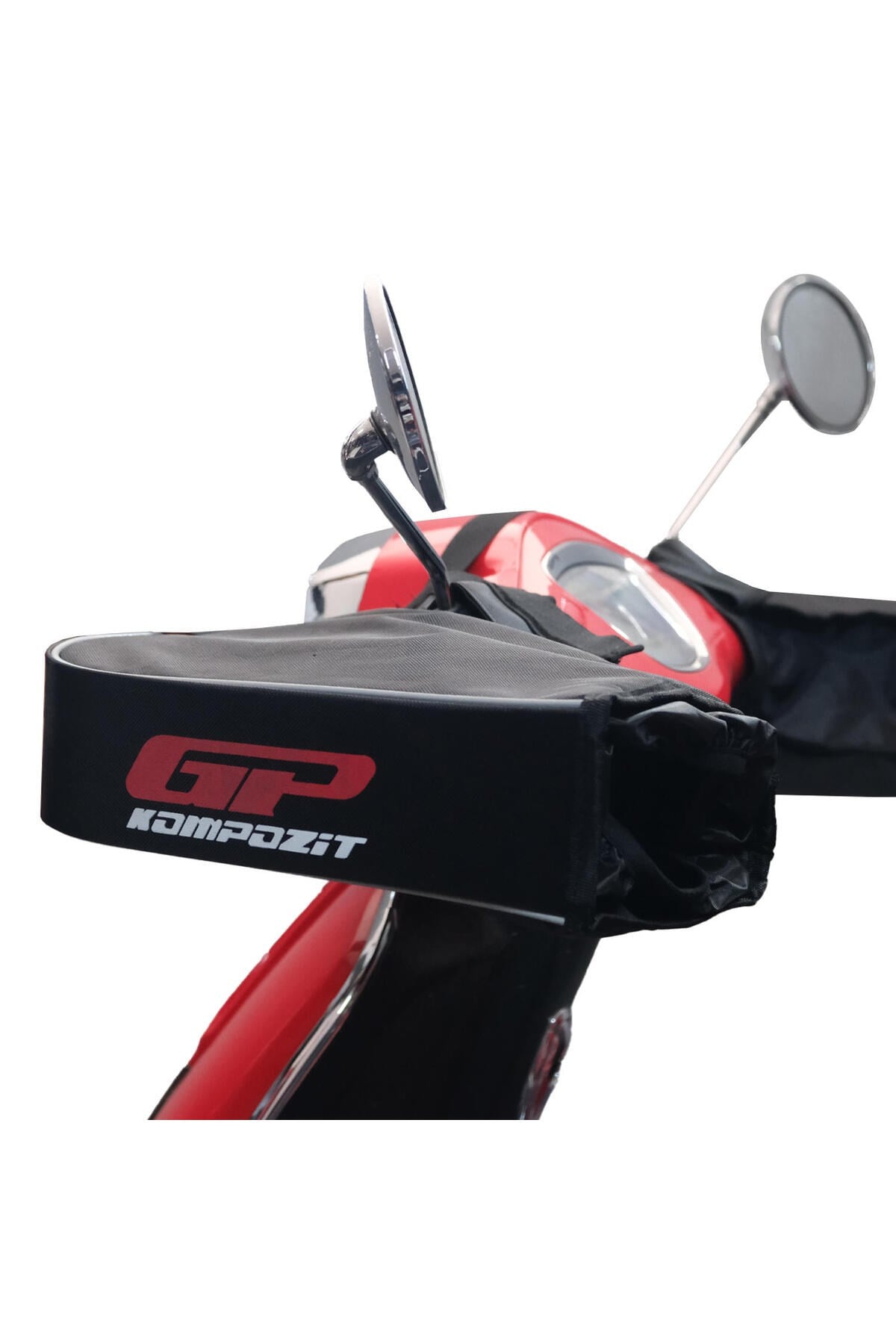 Motosiklet ElcikGP Kompozit Universal Scooter El Korumalı Rüzgarlık Siyah