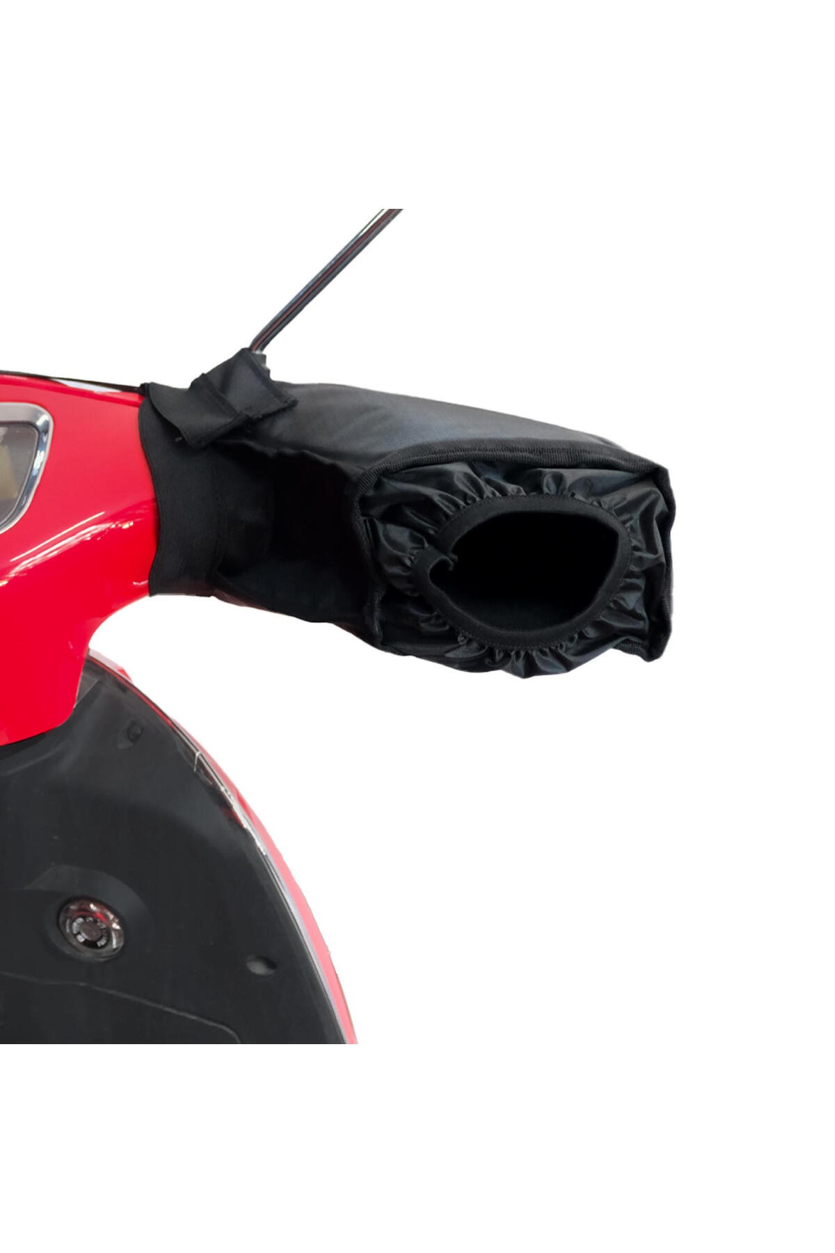 Motosiklet ElcikGP Kompozit Universal Scooter El Korumalı Rüzgarlık Siyah