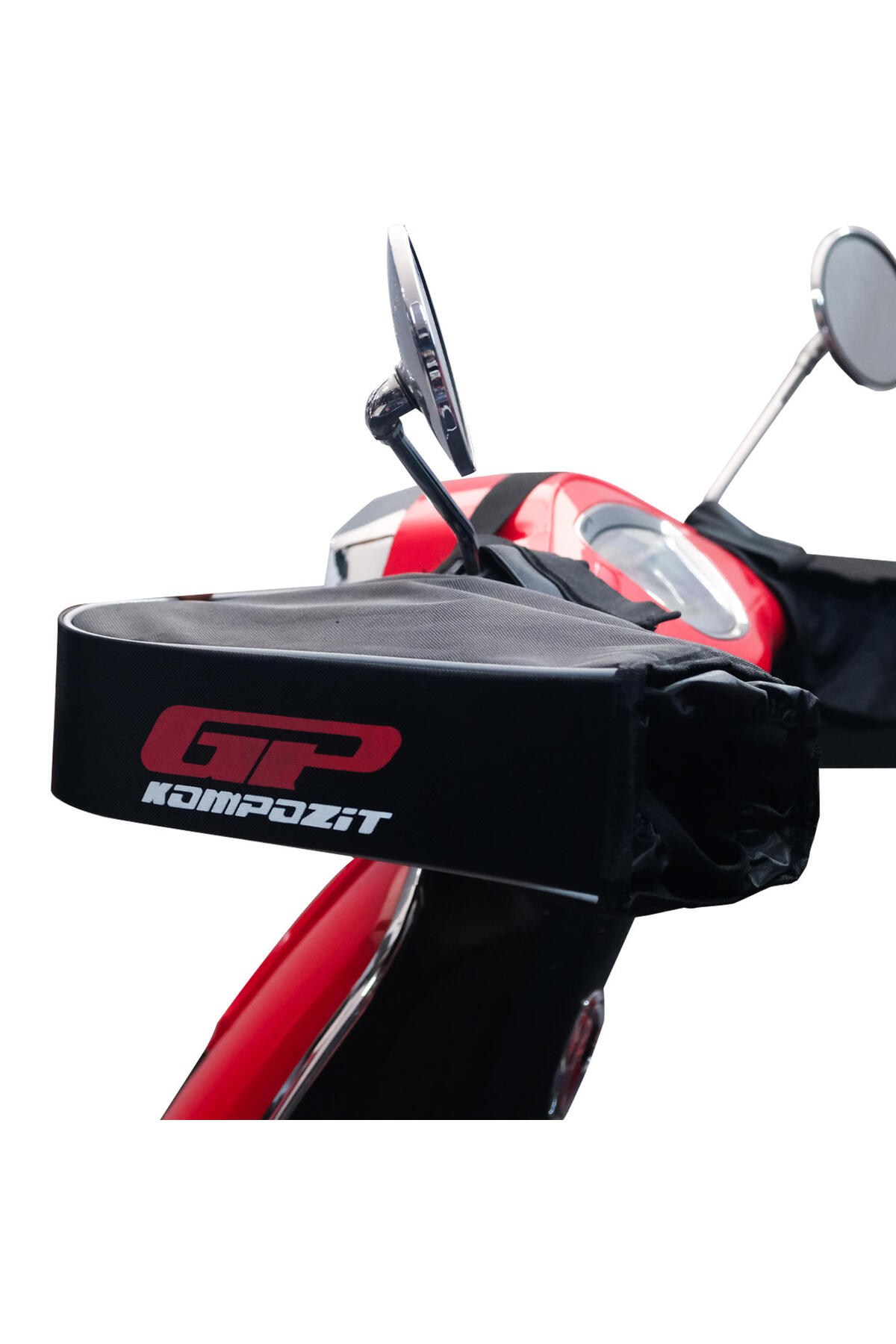 Motosiklet ElcikGP Kompozit Universal Scooter El Korumalı Rüzgarlık Siyah