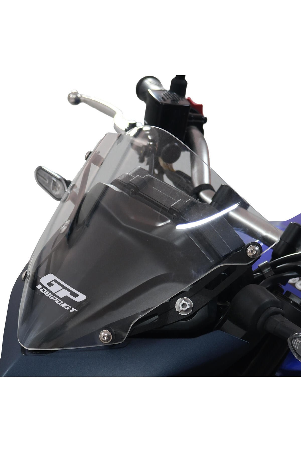 Motosiklet Ön Cam SiperlikGp Kompozit Yamaha Mt-25 2020-2024 Uyumlu Spor Cam Şeffaf 24 Cm