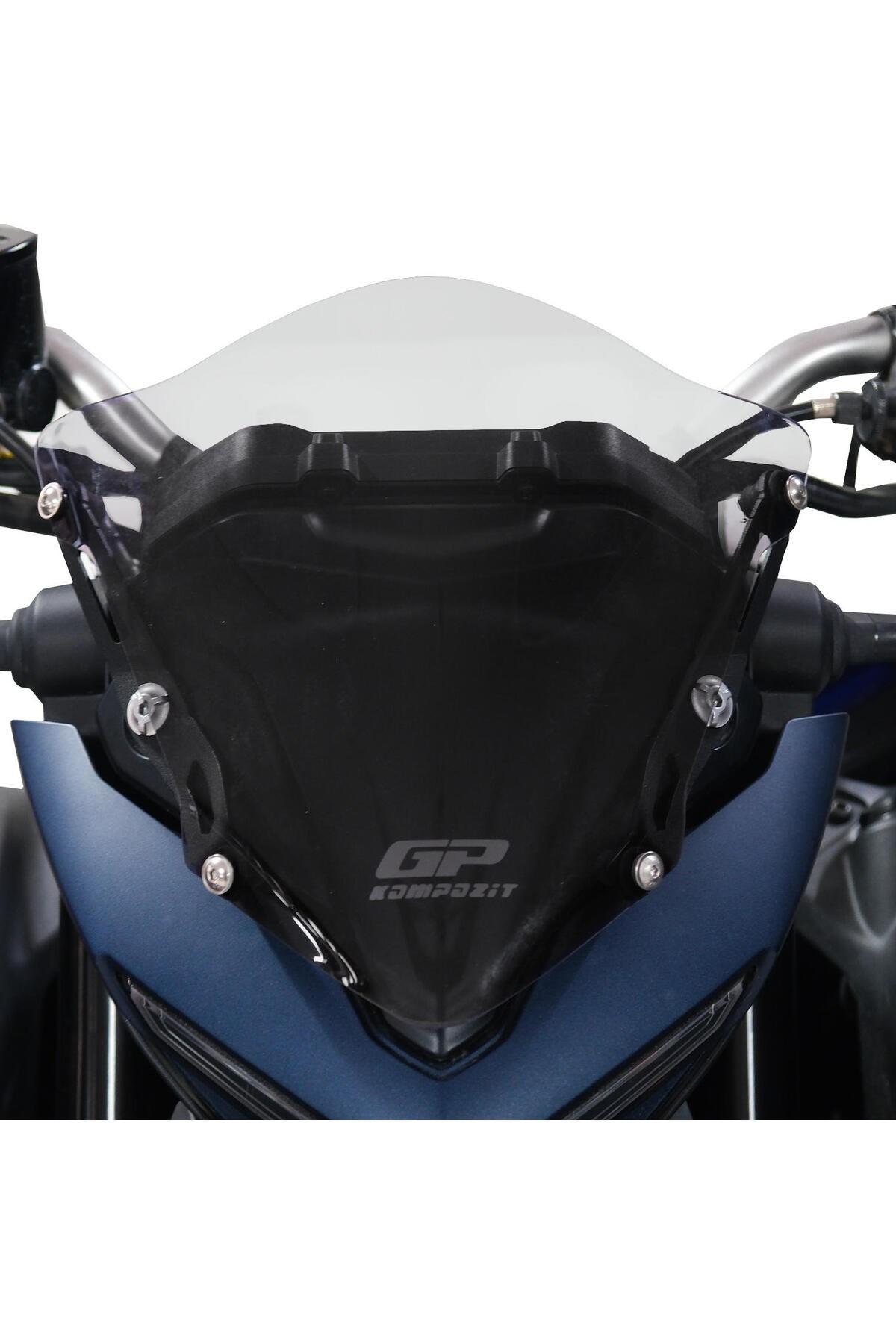 Motosiklet Ön Cam SiperlikGp Kompozit Yamaha Mt-25 2020-2024 Uyumlu Spor Cam Füme 24 Cm