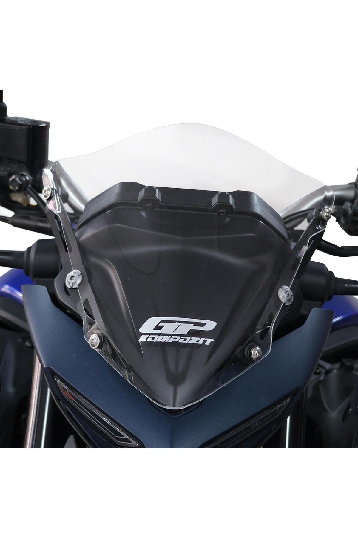 Motosiklet Ön Cam SiperlikGp Kompozit Yamaha Mt-25 2020-2024 Uyumlu Spor Cam Şeffaf 24 Cm