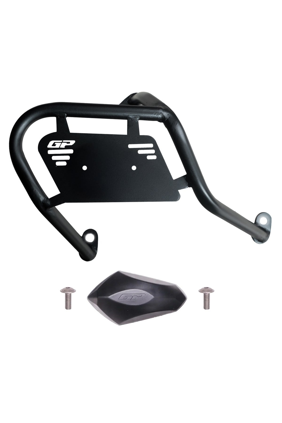 Motosiklet TakozuGP Kompozit Yamaha XMAX 250-400 2025 Uyumlu Kapaklı Egzoz Koruma Demiri Siyah