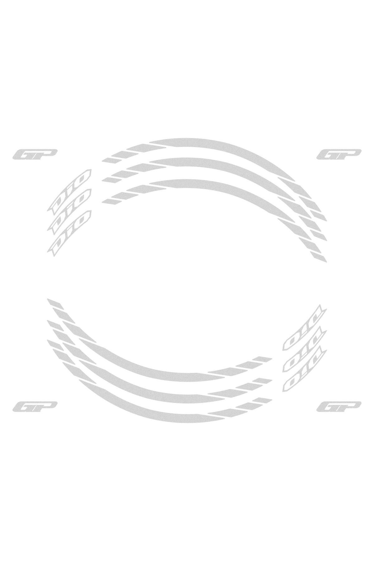 Tankpad & StickerHonda Dio 2021-2025 Uyumlu Jant Şeridi Reflektif Gri