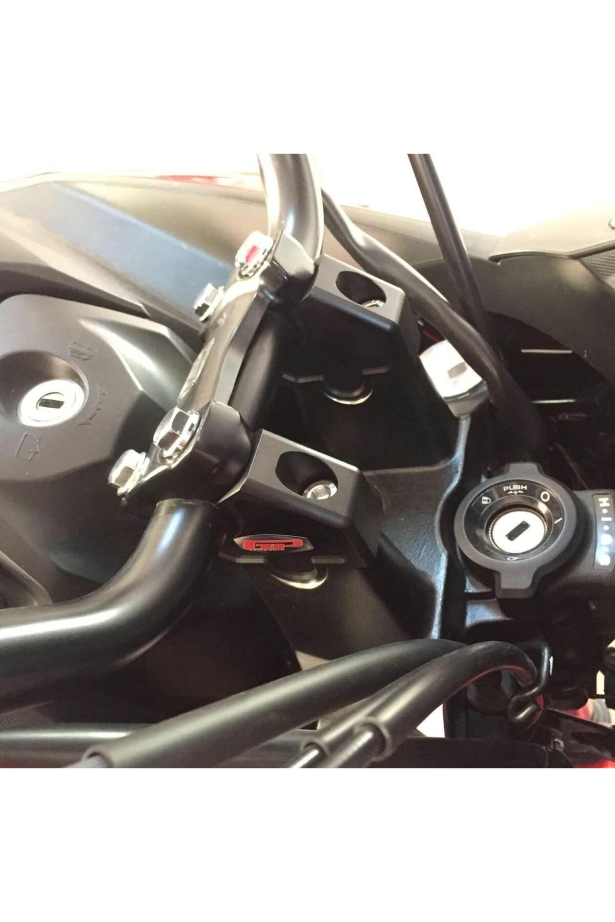 Motosiklet Lüzumlu ÜrünHonda NC 700 X-S / NC 750 X-S 2012-2025 Uyumlu Gidon Yükseltme Siyah