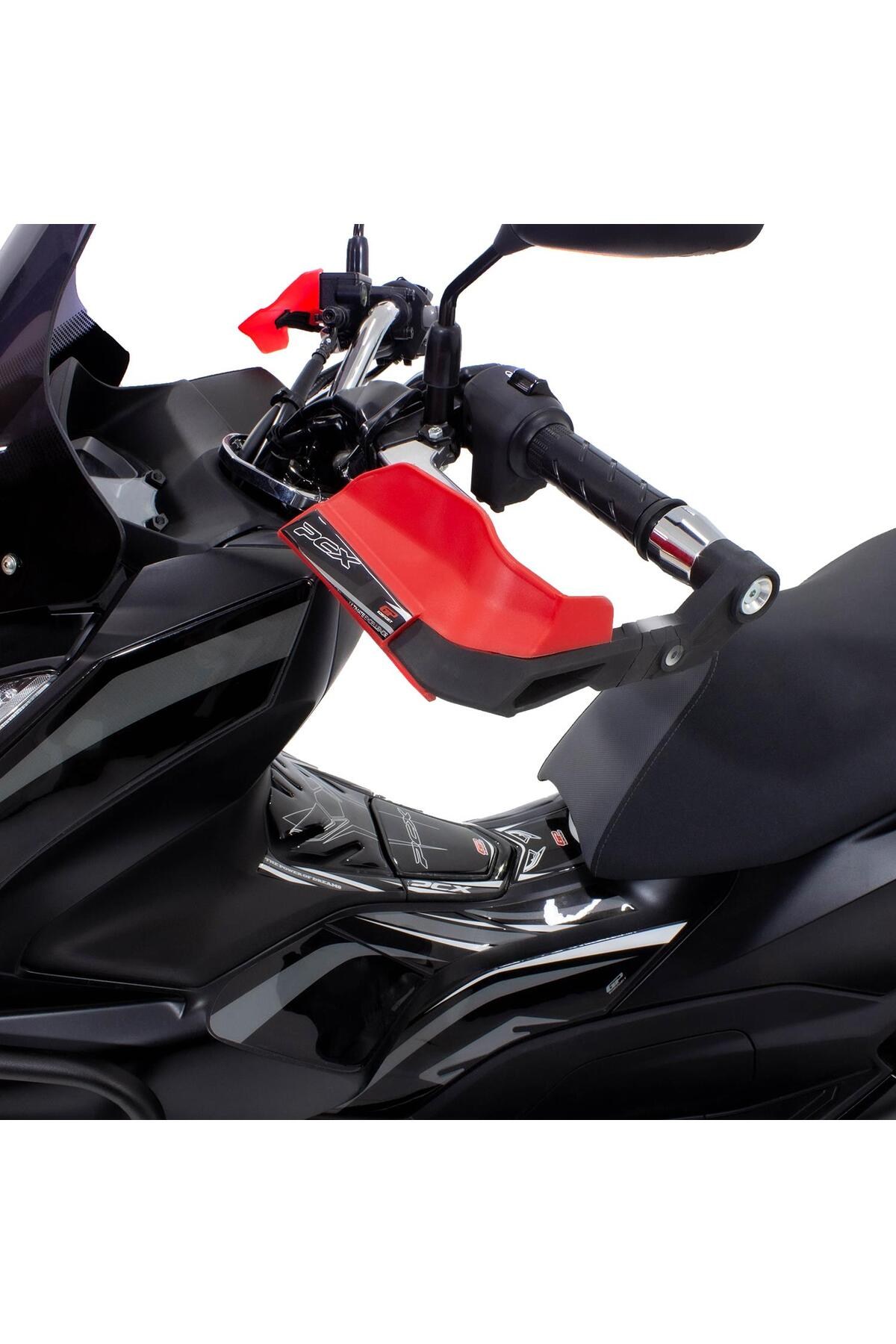 Motosiklet ElcikHonda PCX 125 / 150 2014-2024 Uyumlu Plastik Elcik Koruma Siyah