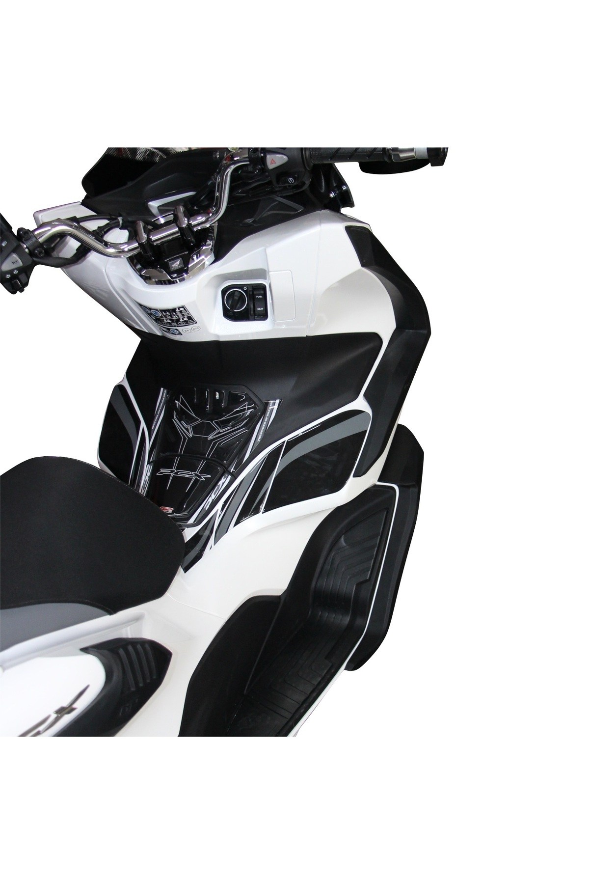 Motosiklet Koruma DemiriHonda PCX 125 / 150 2021-2024 Uyumlu Üst/Alt Bacak ve Grenaj Koruma Seti Siyah