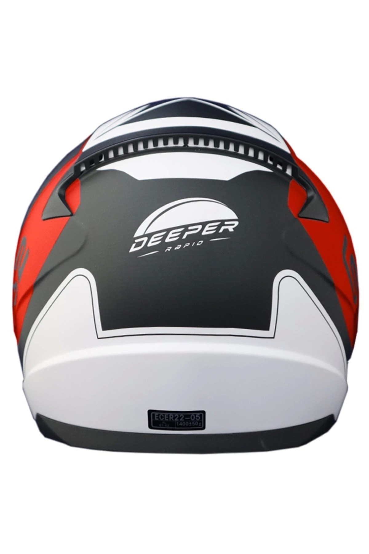 Motosiklet KaskıKask Rapıd Deeper Mat Kırmızı-siyah