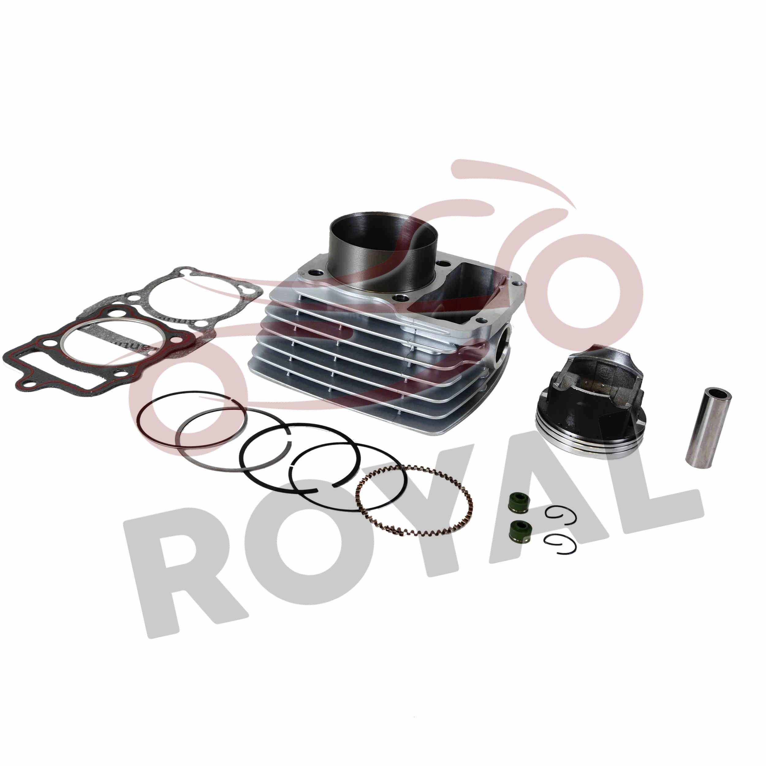 SilindirlerSİLİNDİR KOMPLE 15 PERNO [SİYAH ETEK PİSTON] [65,50 mm]   [YÜK:69 mm]  250cc  CG