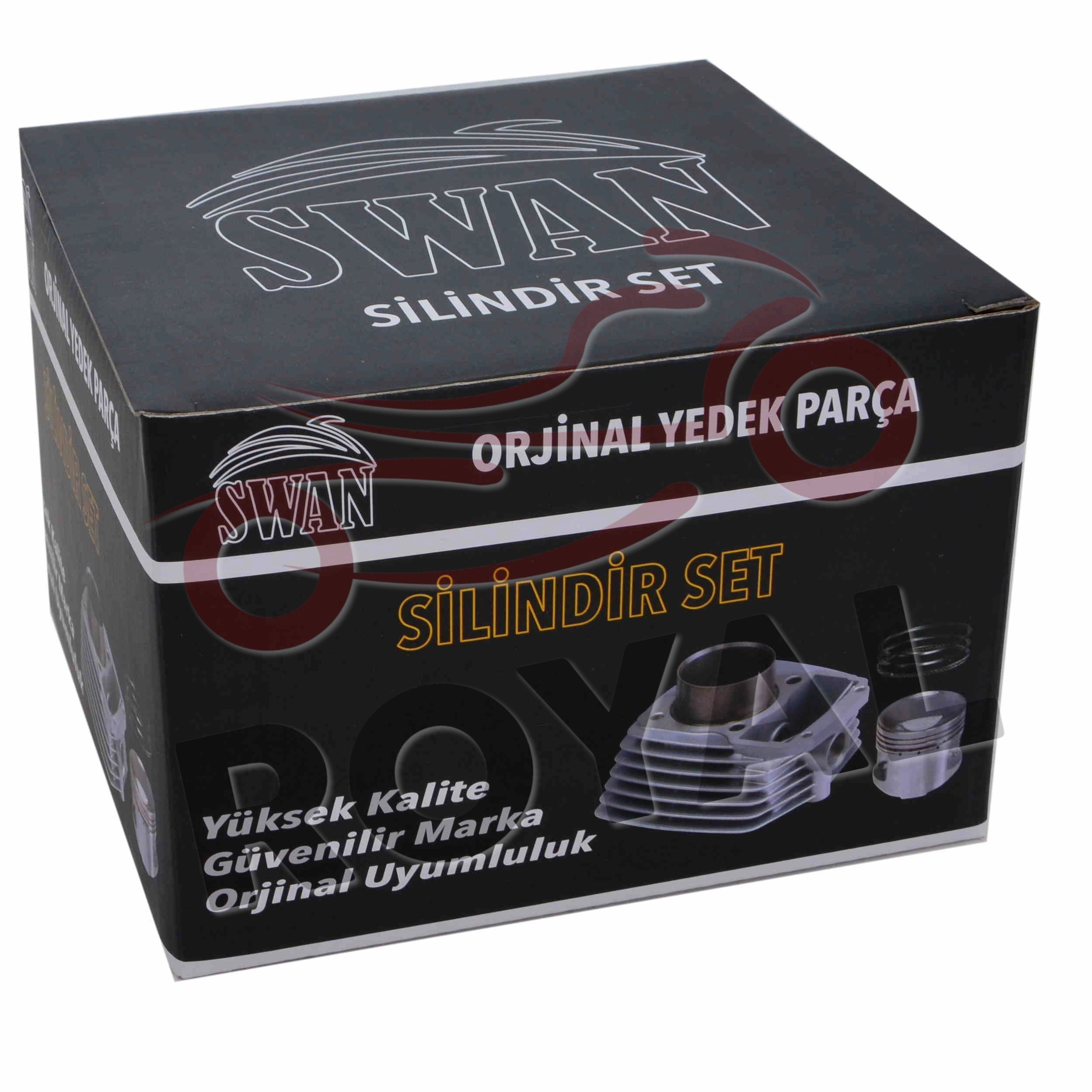 SilindirlerSİLİNDİR KOMPLE [NY PİSTON] 15 PERNO [62,0 mm] [YÜK:69 mm] 150cc CG  SWAN