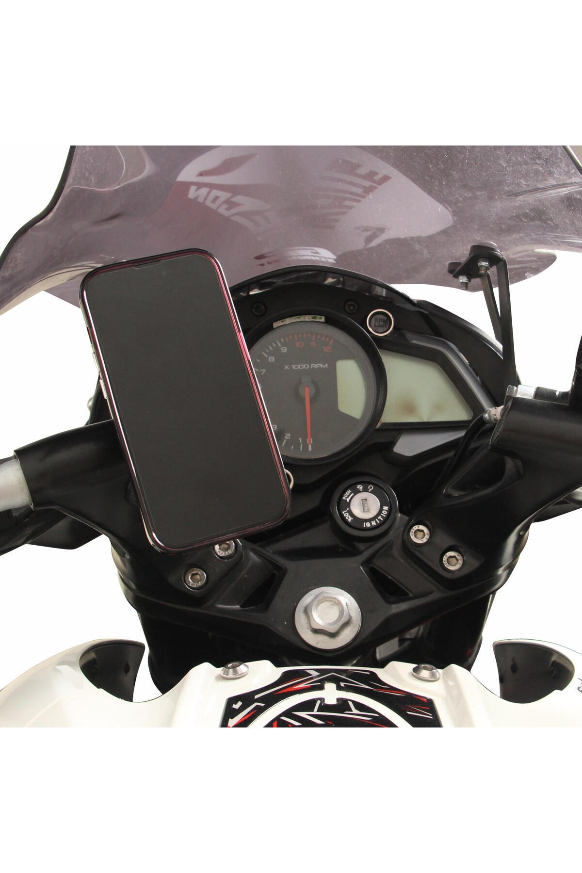 Motosiklet Smart BarTELEFON NAVİGASYON TUTUCU GRİ BAJAJ PULSAR NS 200 2011-2024